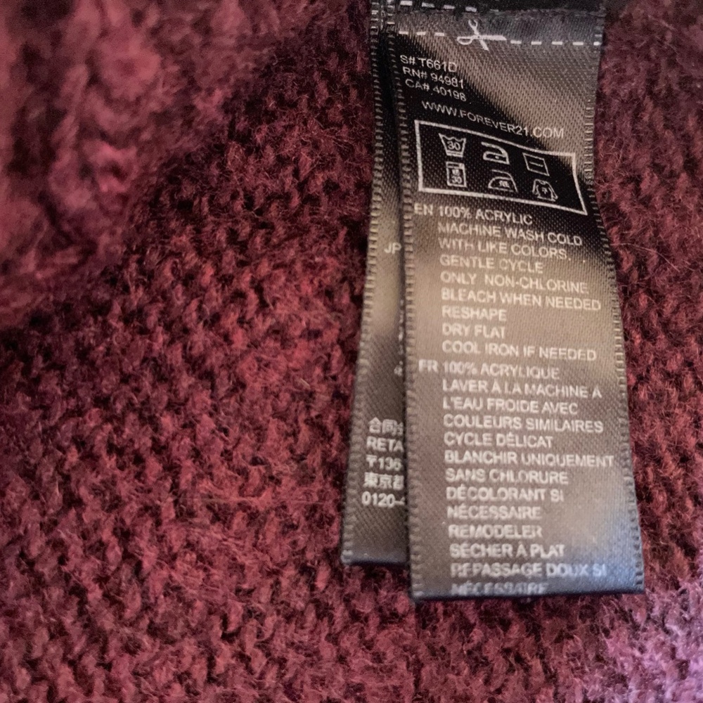 XXI - Purple - Violet Cable Knit Sweater - Picture 8 of 8
